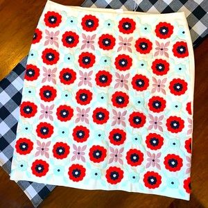 Boden Embroidered Pencil Skirt - 6